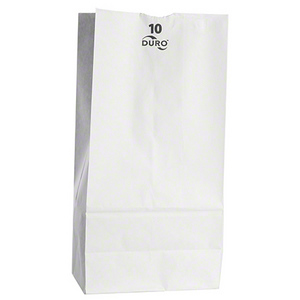 WHITE GROCERY BAG #10