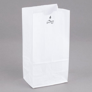 WHITE GROCERY BAG #4