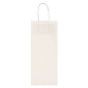 WHITE SHOPPING BAGS (WINE)