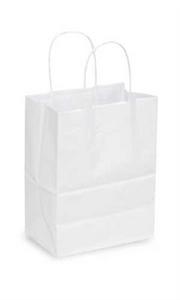 WHITE SHOPPING BAGS (CUB)