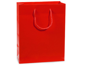 8"X4"X10" RED GLOSSY BAG