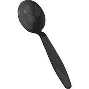 HEAVY DUTY SOUP SPOON BLACK