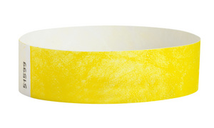 SOLID YELLOW GLOW WRISTBANDS