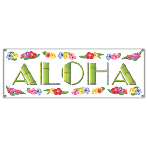 ALOHA SIGN BANNER