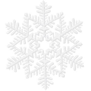 6.5" SNOWFLAKE DECORATION