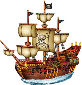 31" JOINTED PIRATE SHIP