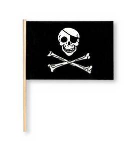 4"X6" PLASTIC PIRATE FLAG