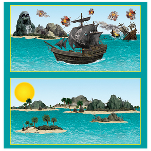 PIRATE SHIP & ISLAND PROPS