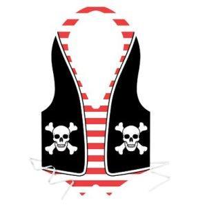 PACKAGED PLASTIC PIRATE'S VEST