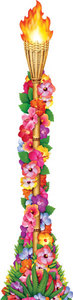 JOINTED FLORAL TIKI TORCH