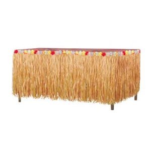 GRASS FLOWERED TABLE SKIRTING