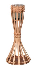 TABLETOP BAMBOO TORCH W/CANDLE