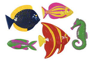 PLASTIC FISH DECORATIONS