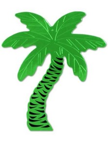 FOIL PALM TREE SILHOUTTE