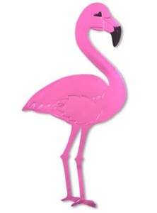 FOIL FLAMINGO SILHOUTTE