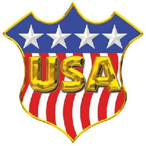 18" USA SHIELD CUTOUT