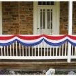 PATRIOTIC FABRIC BUNTING