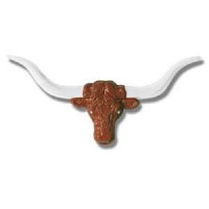 PLASTIC LONGHORN STEER HEAD