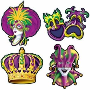 MARDI GRAS CUTOUTS