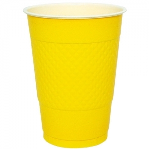 18 OZ PLASTIC CUP SUNSHINE YEL