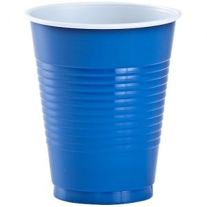 18 OZ BLUE PLASTIC CUP