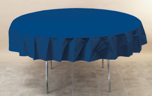 82" ROUND PLASTIC TABLECOVER