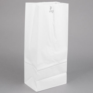 WHITE GROCERY BAG #25