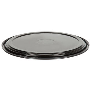 16" BLACK FLAT PLASTIC TRAY