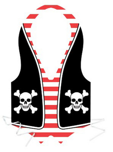 PLASTIC PIRATE'S VEST