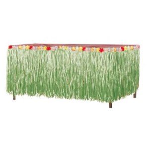 GRASS FLOWERED TABLE SKIRTING