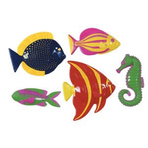 PLASTIC FISH DECORATIONS