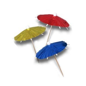 METALLIC PARASOL PICKS