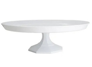 9-3/4" WHITE CAKE STAND