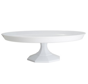 13-3/4" WHITE CAKE STAND